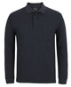 JB's 210 L/S POCKET POLO BLACK -3XS