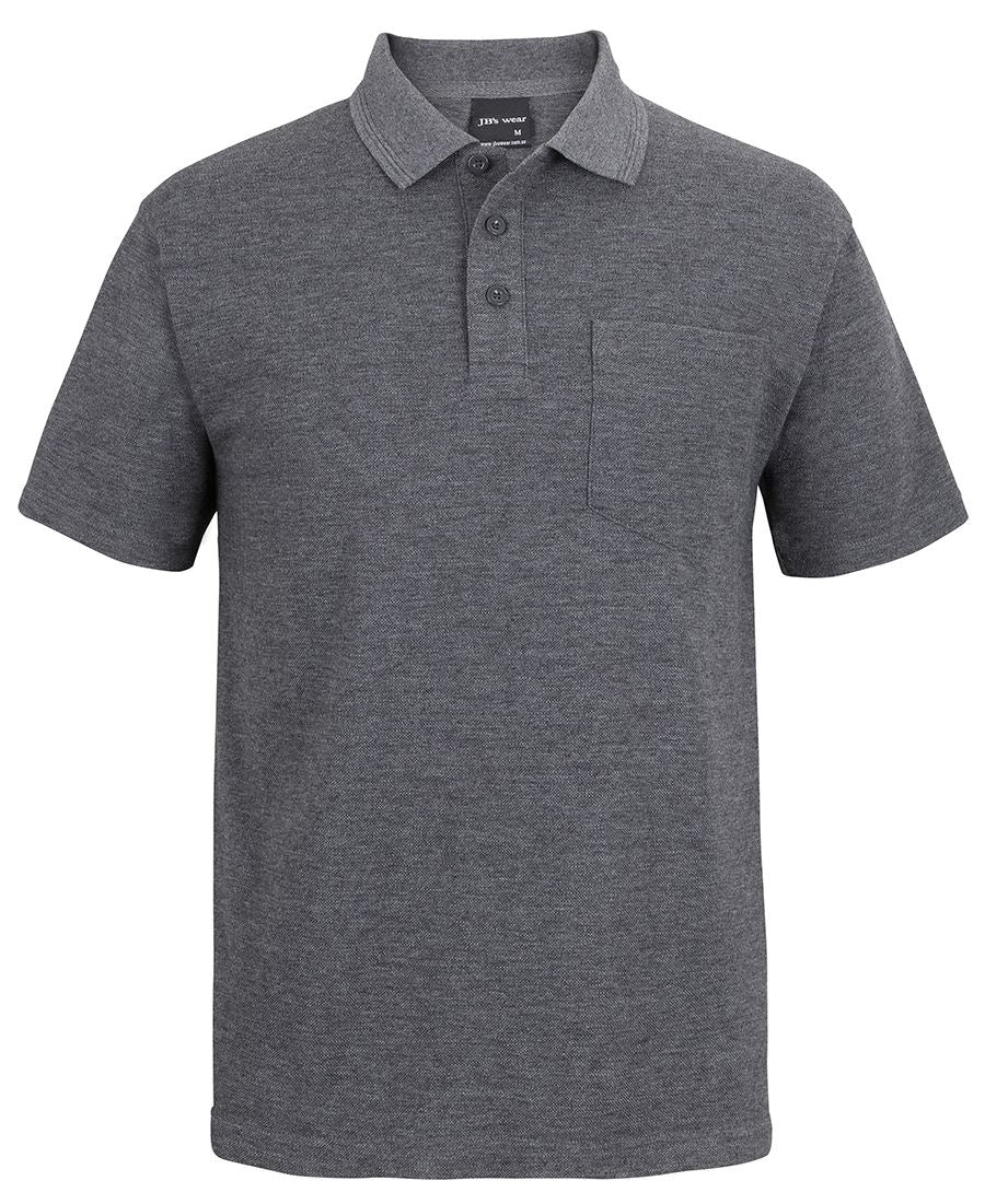 JB's 210 POCKET POLO CHARCOAL MARLE -S