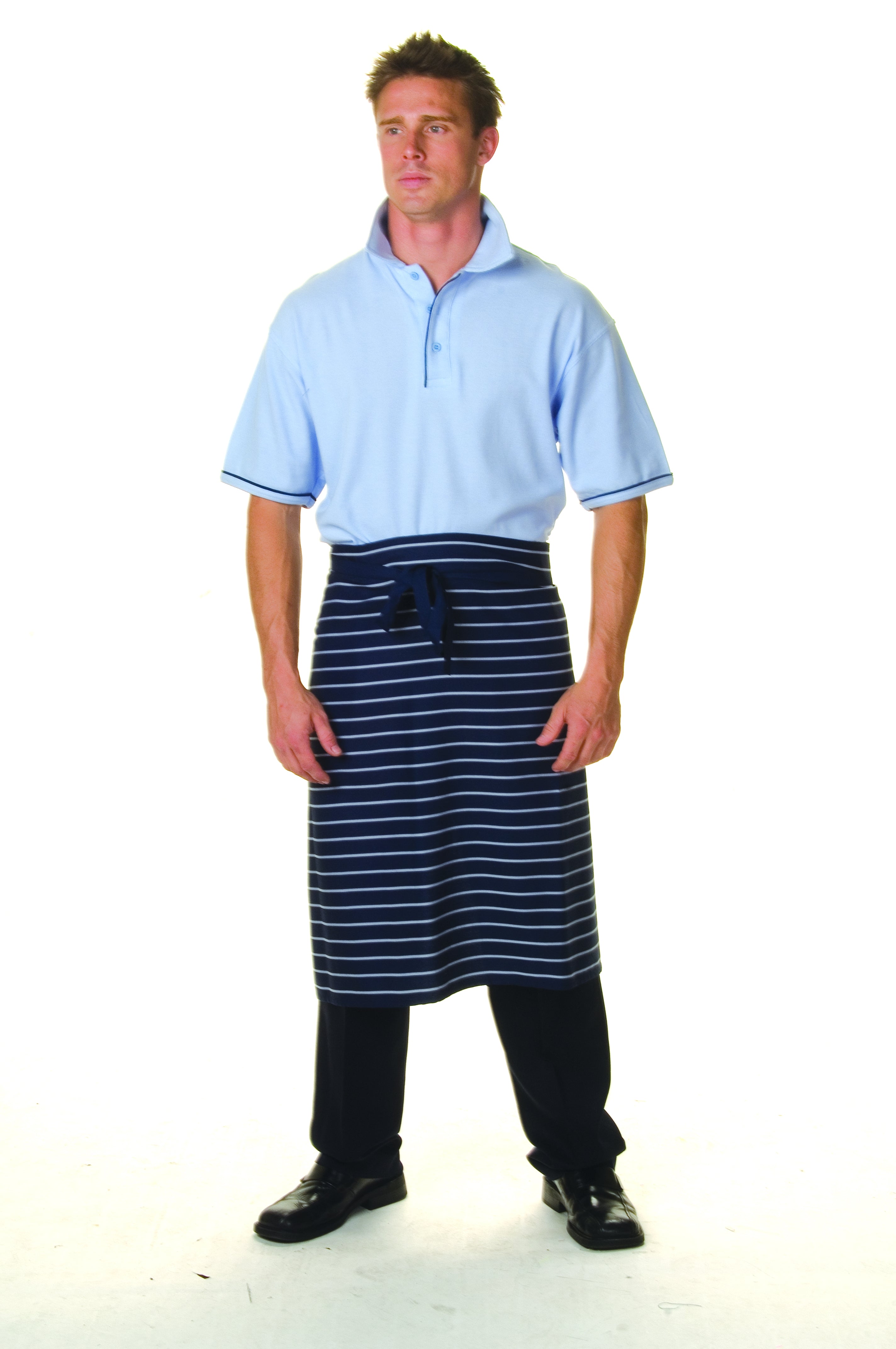 Pinstripe 3/4 Apron - No Pocket