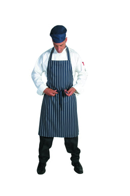 Pinstripe Full Bib Apron - No Pocket