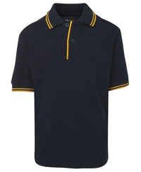 JB's KIDS CONTRAST POLO RED/NAVY