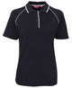 JB's LADIES RAGLAN POLO NAVY/WHITE