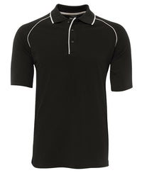 JB's RAGLAN POLO BLACK/WHITE - S