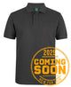 C of C 320G POPCORN COTTON POLO BLACK - 3XS