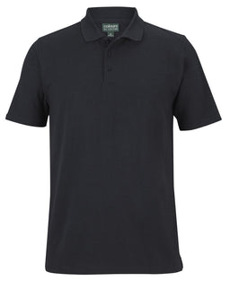 C of C COTTON S/S STRETCH POLO BLACK - XS