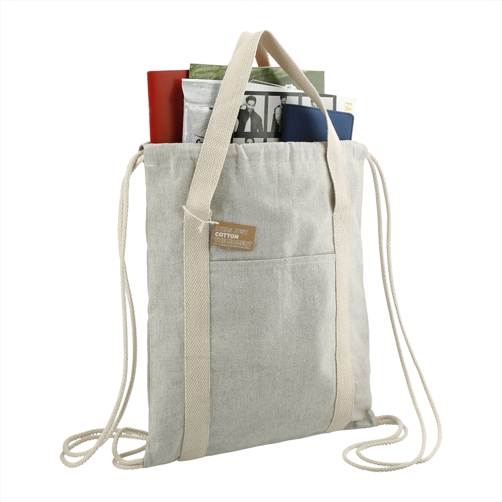 Repose Recycled Cotton Drawstring Bag