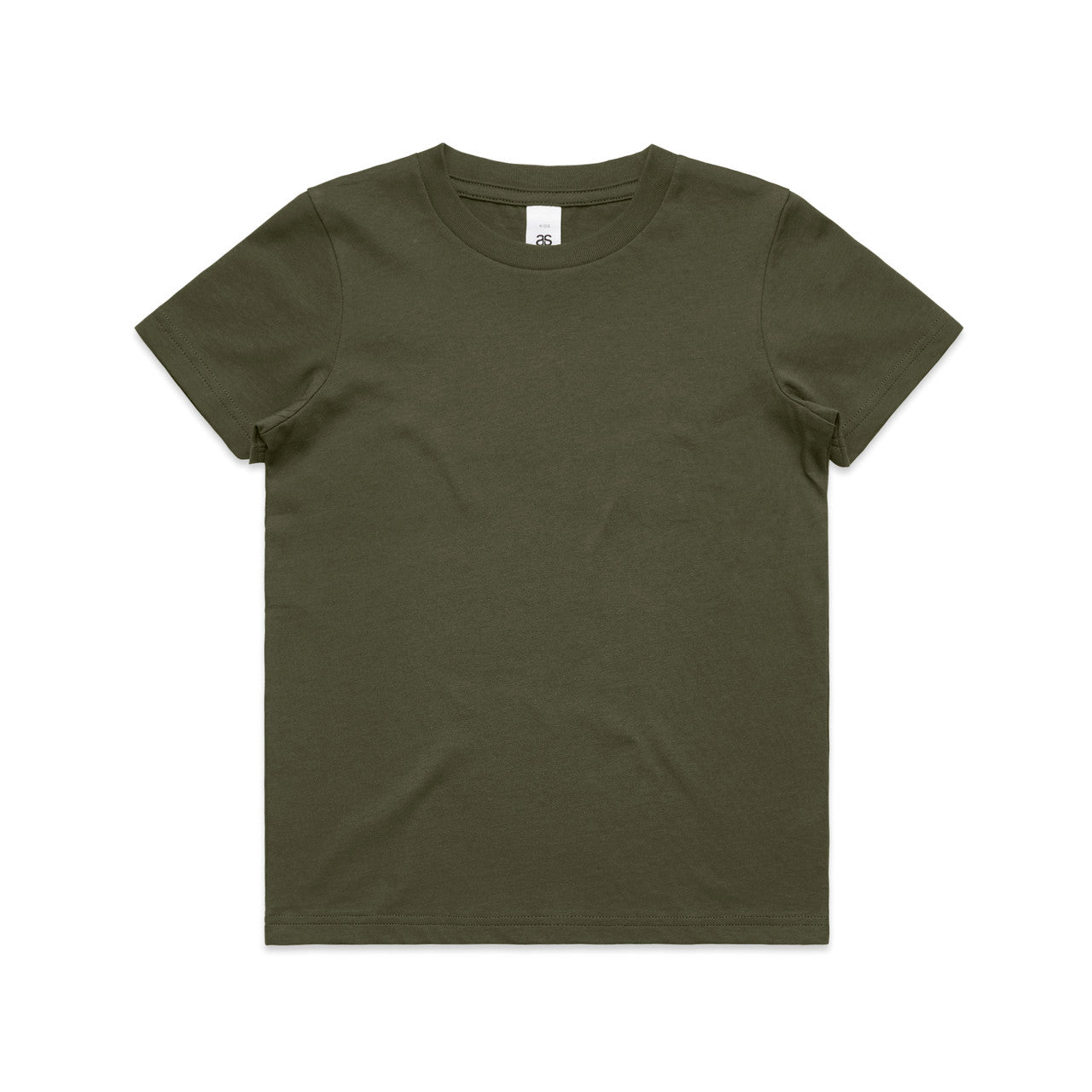 3005 kids staple tee army