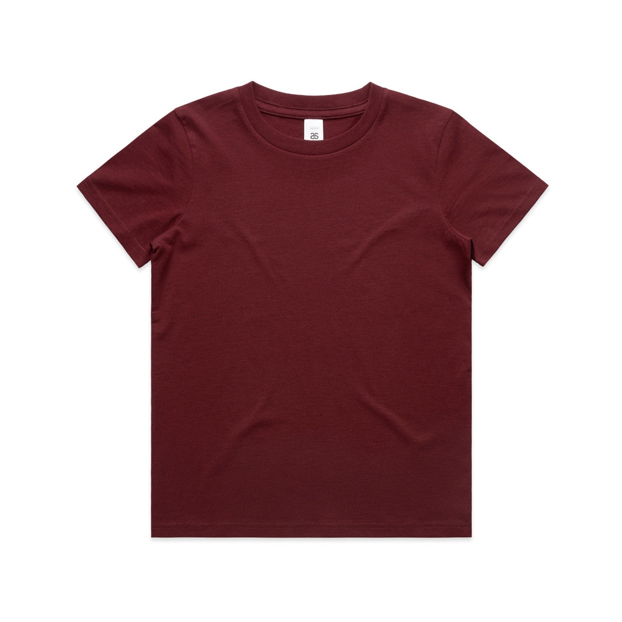 3005 kids staple tee burgundy