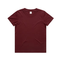 3005 kids staple tee burgundy