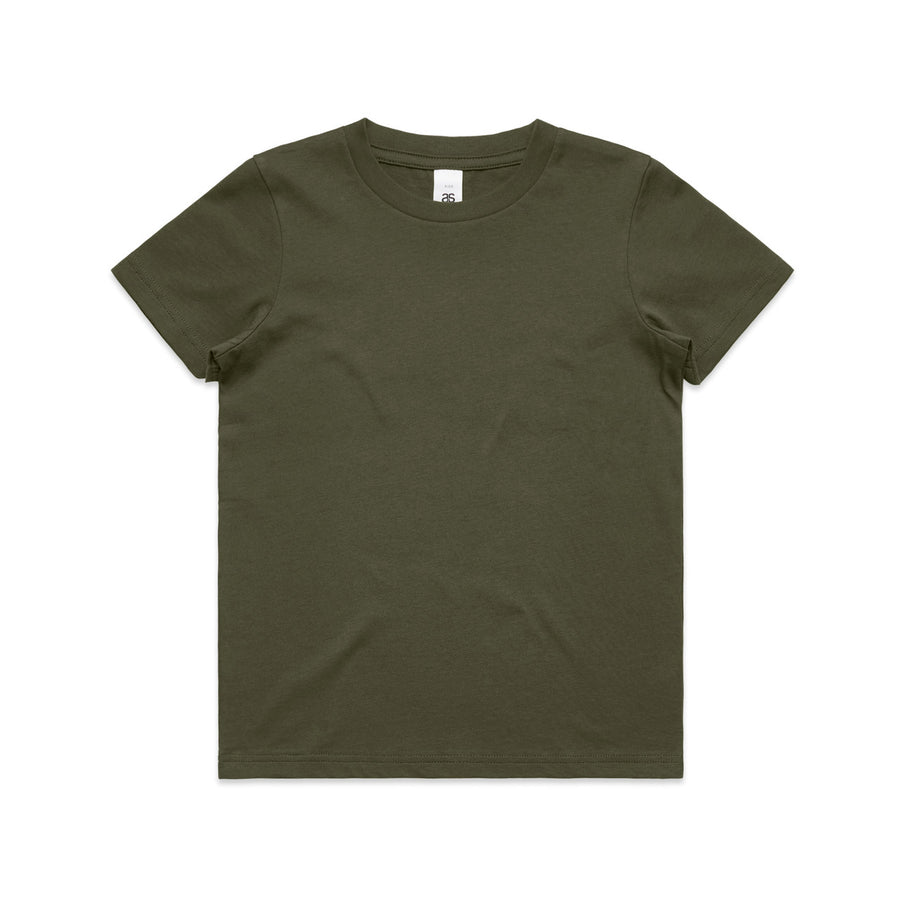 3006 youth staple tee army