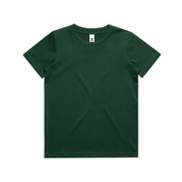 3006 youth staple tee forest green