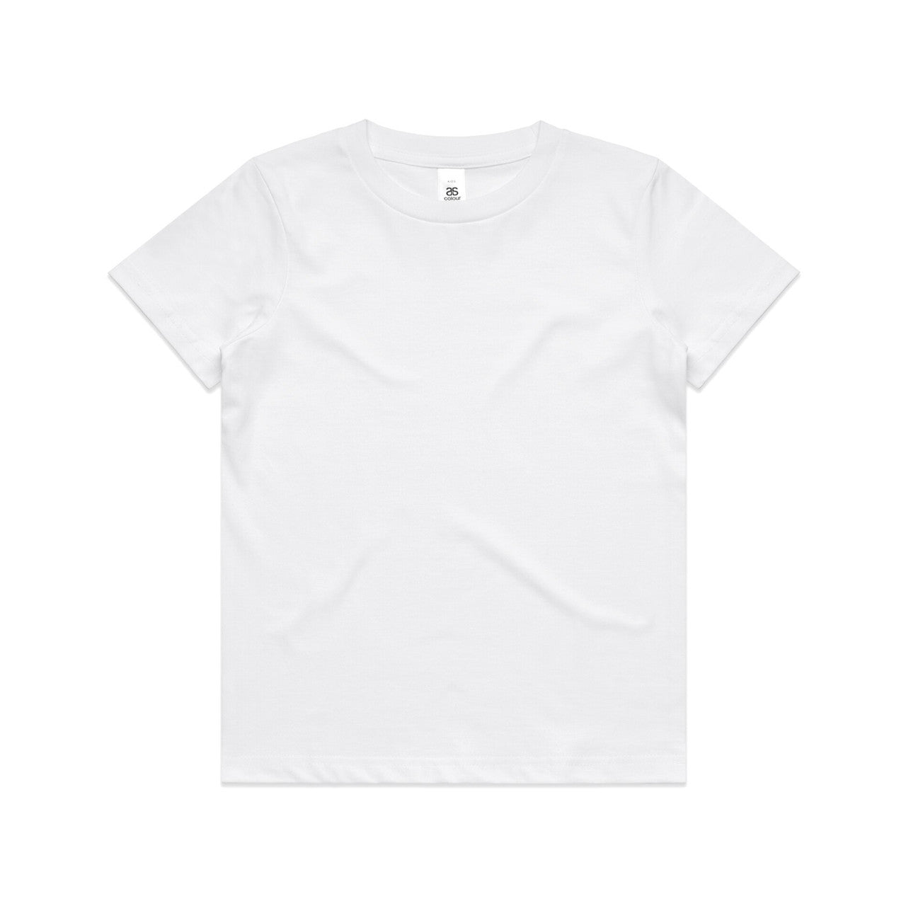 3006 youth staple tee white