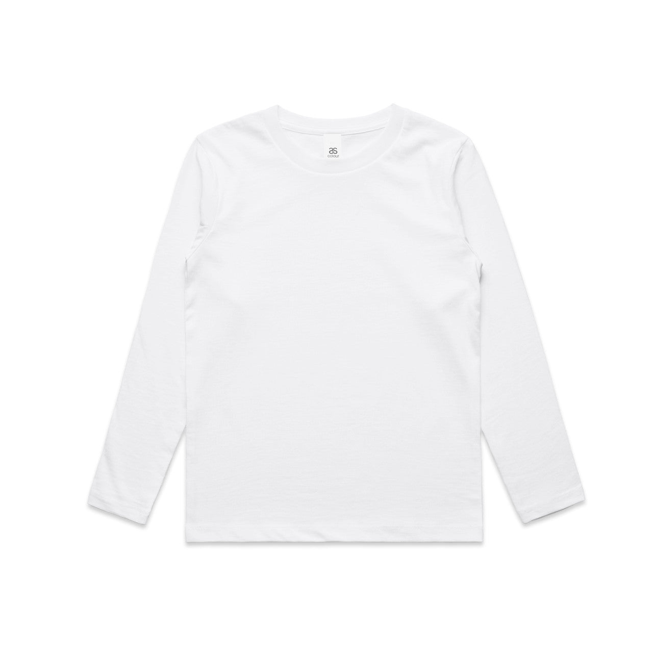 3008 youth staple ls tee white