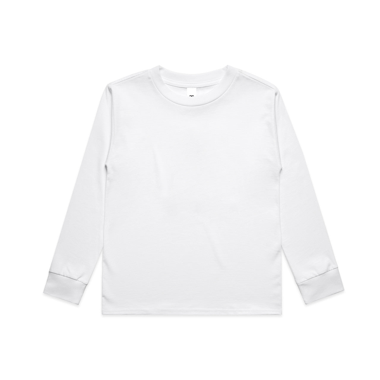 3063 youth classic ls tee white