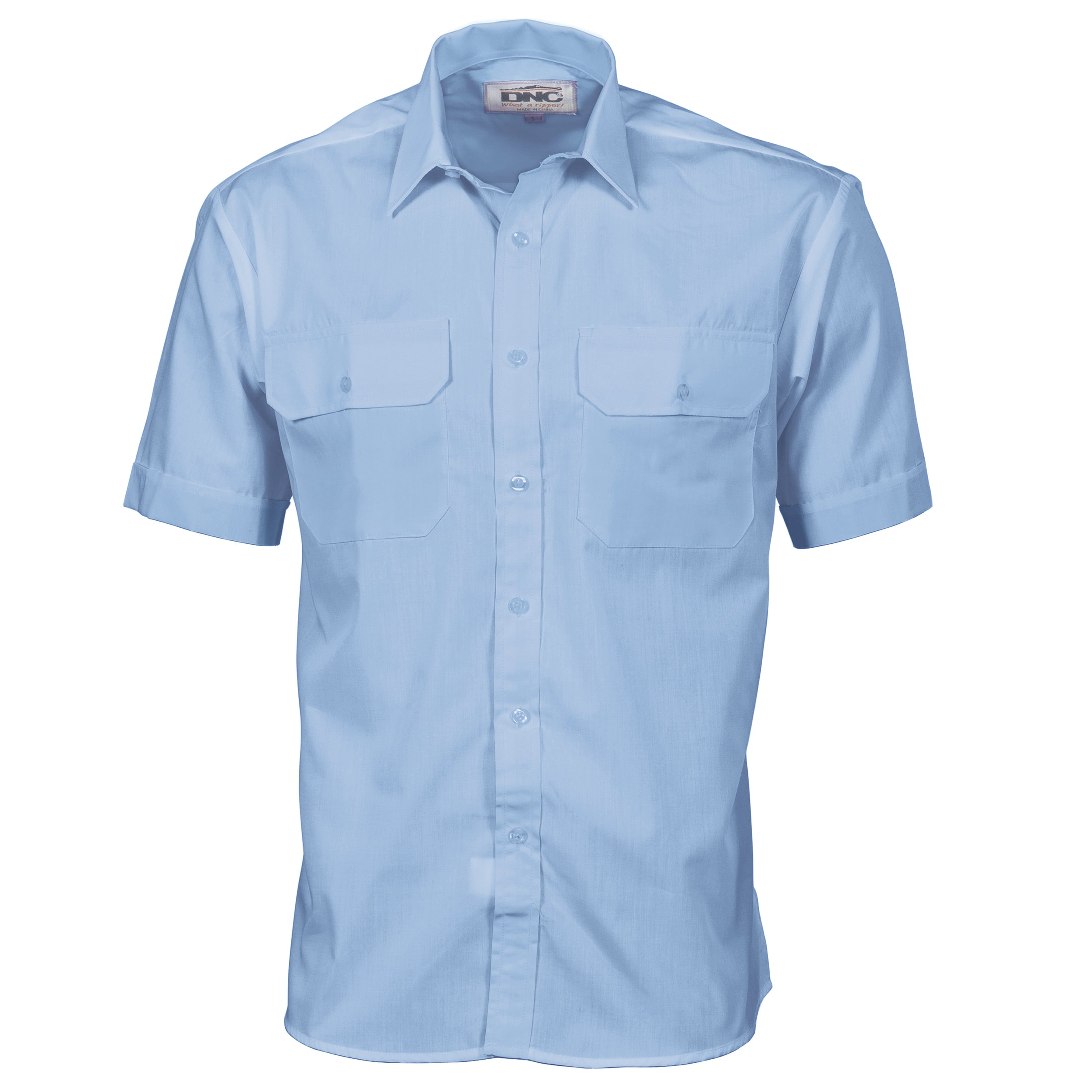 Polyester Cotton Work Shirt - Short Sleeve