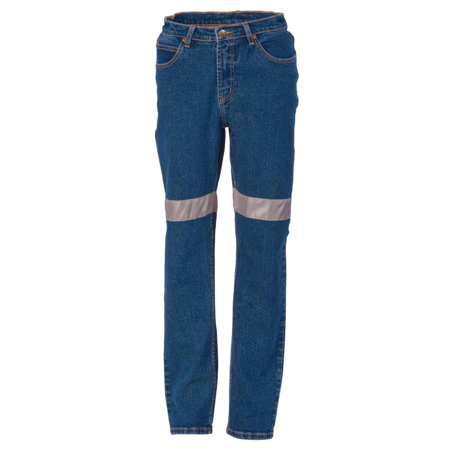 Ladies Taped Denim Stretch Jeans CSR R/Tape