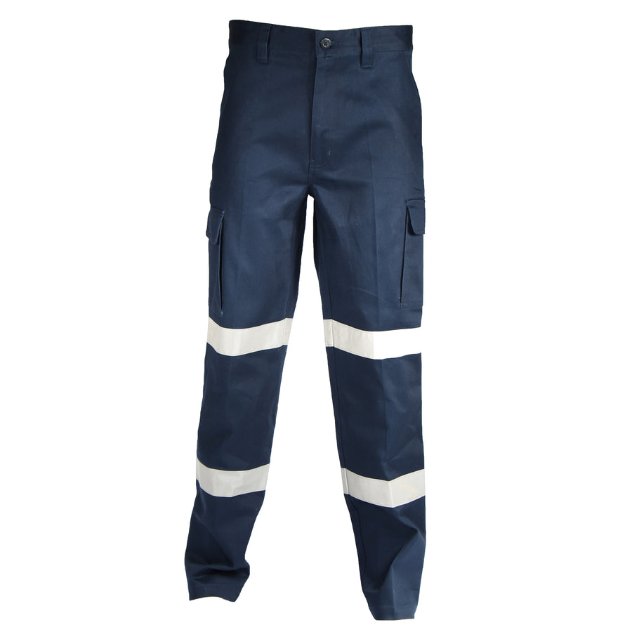 DOUBLE HOOPS TAPED CARGO PANTS.