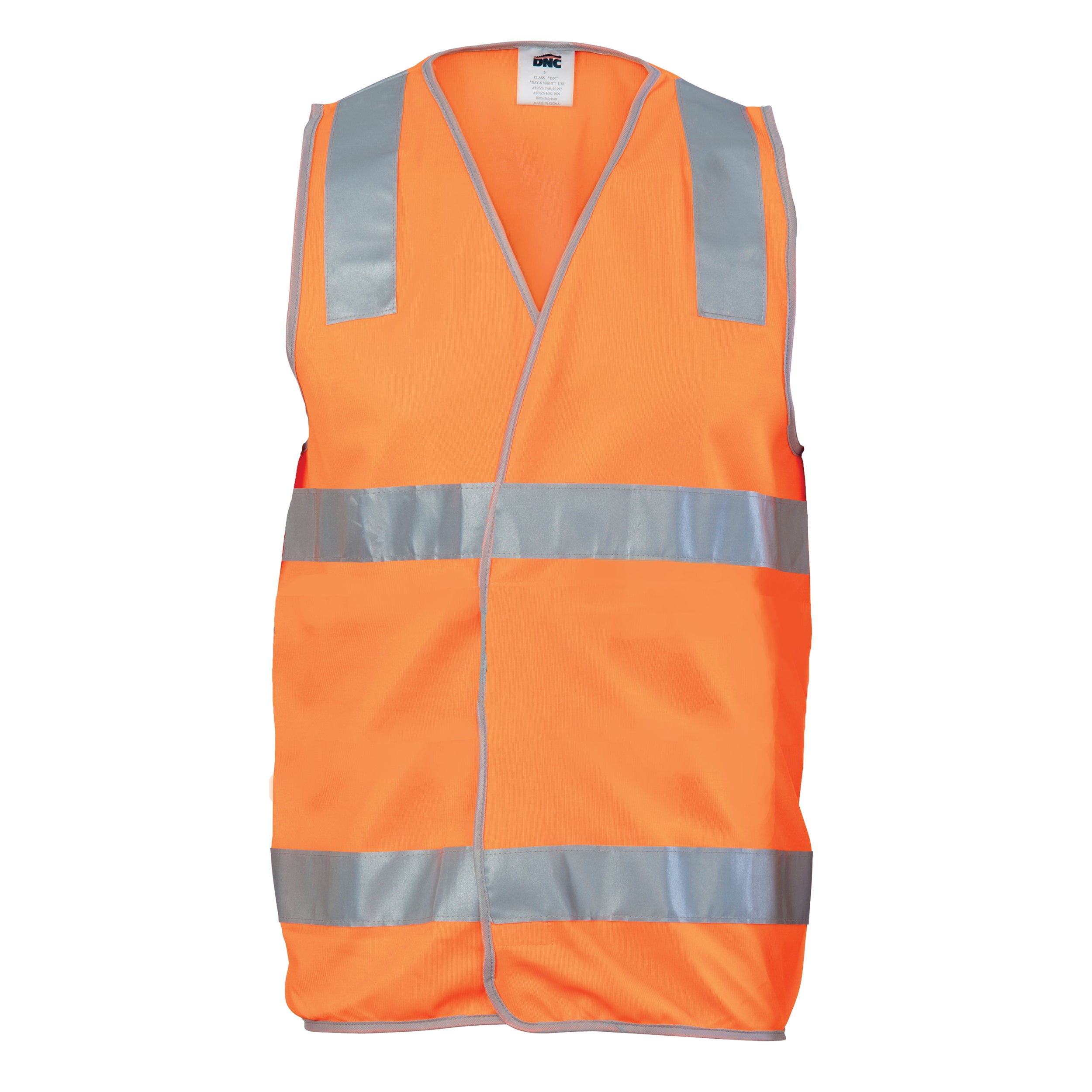 Day/Night Safety Vest with Hoop & Shoulder Generic R/Tape