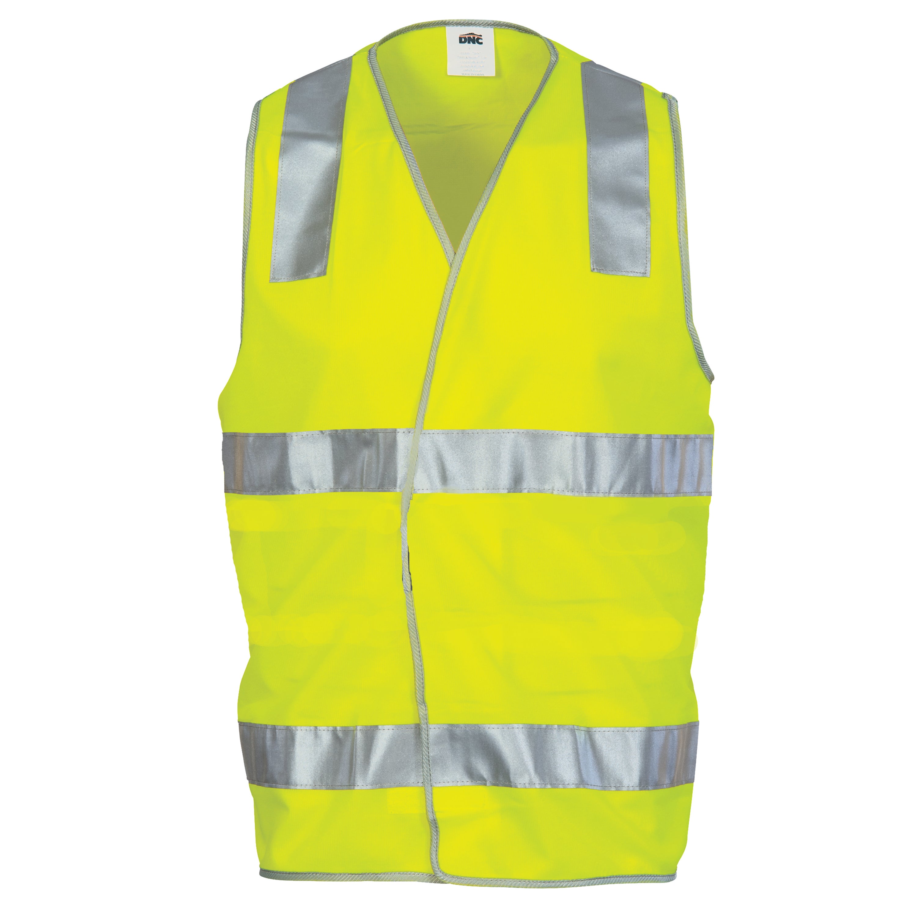 Day/Night Safety Vest with Hoop & Shoulder Generic R/Tape