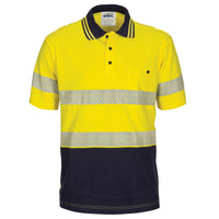 HIVIS Segment Taped Cotton Jersey Polo - Short Sleeve