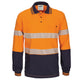 HIVIS Segment Tape Cotton Jersey Polo - Long Sleeve