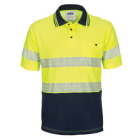 HIVIS Segment Taped Cotton Backed Polo - Short Sleeve