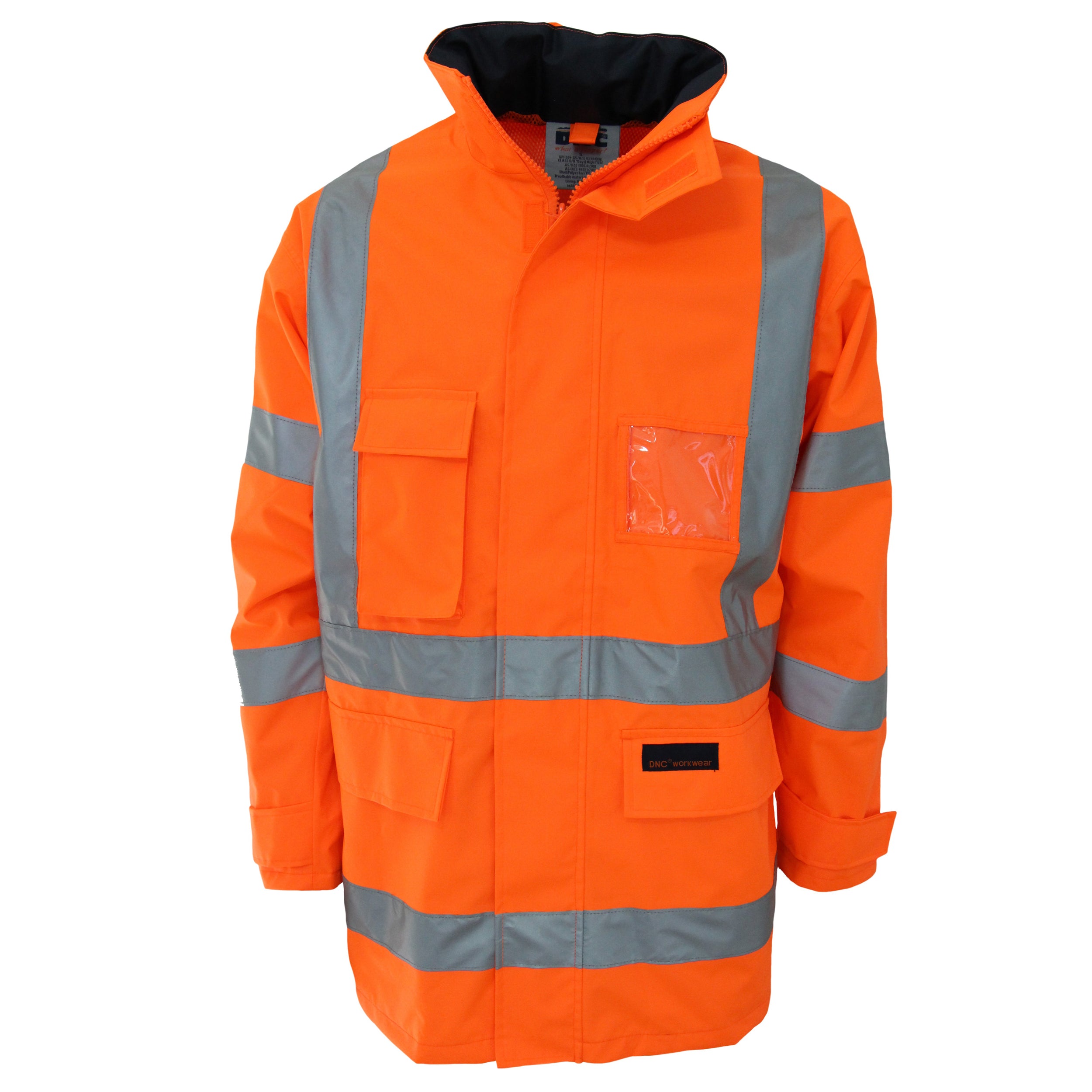 HiVis Breathable Rain Jacket Biomotion tape