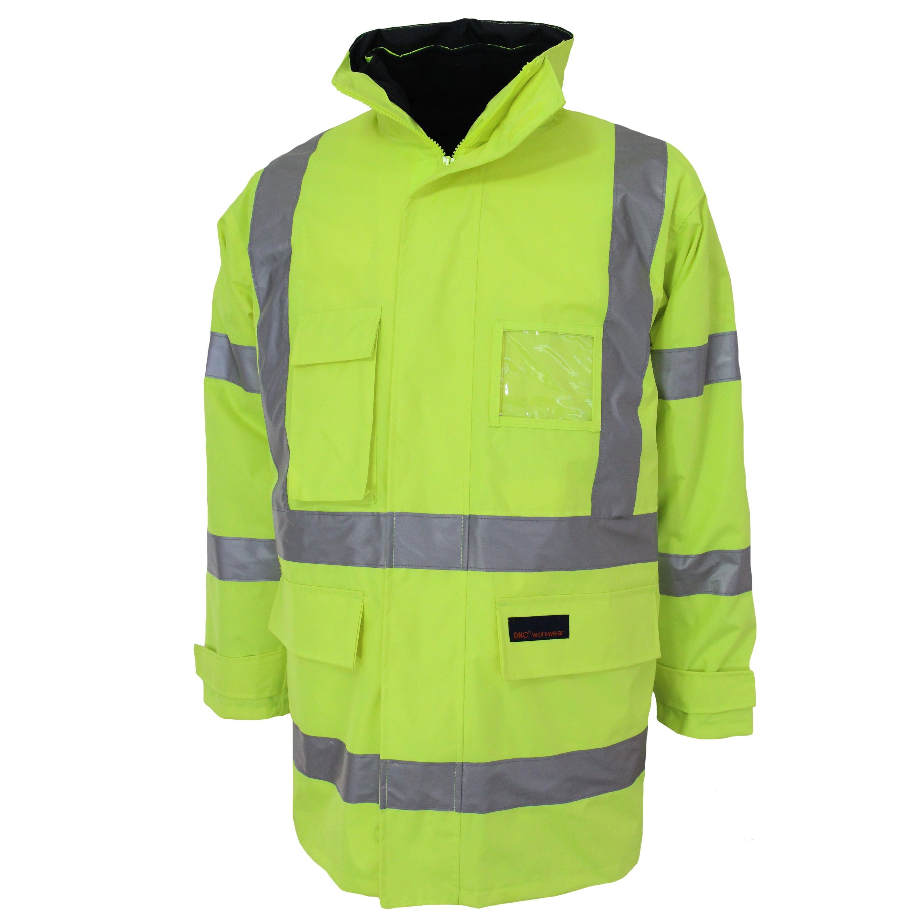 HiVis "6 in 1" Breathable rain jacket Biomotion
