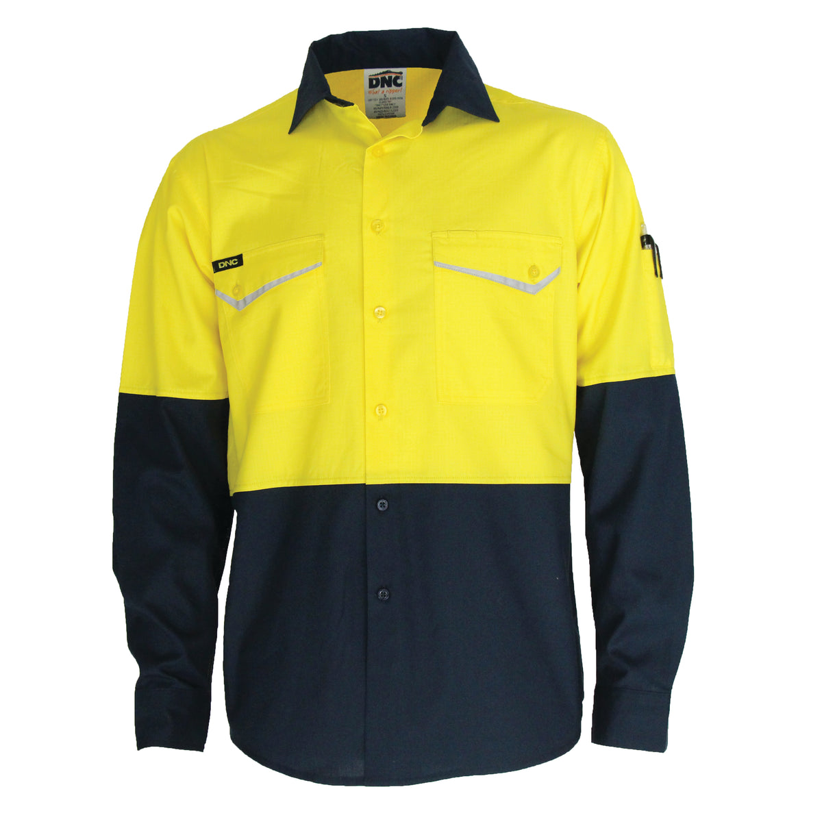 Two-Tone RipStop Cotton Cool Shirt, L/S