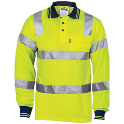 HiVis Biomotion Tapped Polo L/S