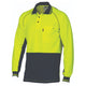 HiVis Cotton Backed Cool-Breeze Contrast Polo - long Sleeve
