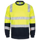 HIVIS 2 tone, crew-neck fleecy sweat shirt with shoulders, double hoop body and arms CSR R/Tape.