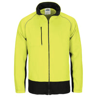 HIVIS 2 TONE FULL ZIP FLEECY SWEAT SHIRT WITH TWO SIDE ZIPPED POCKETS