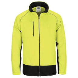 HIVIS 2 TONE FULL ZIP FLEECY SWEAT SHIRT WITH TWO SIDE ZIPPED POCKETS