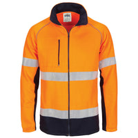 HIVIS 2 Tone full zip fleecy sweat shirt CSR R/Tape