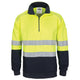 HiVis 1/2 Zip Fleecy with Hoop Pattern CSR Reflective Tape