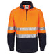 HiVis 1/2 Zip Fleecy with Hoop Pattern CSR Reflective Tape