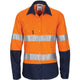 Ladies HiVis 3 Way Cool-Breeze Cotton Shirt with Gusset Sleeve, 3M R/Tape - Long Sleeve.