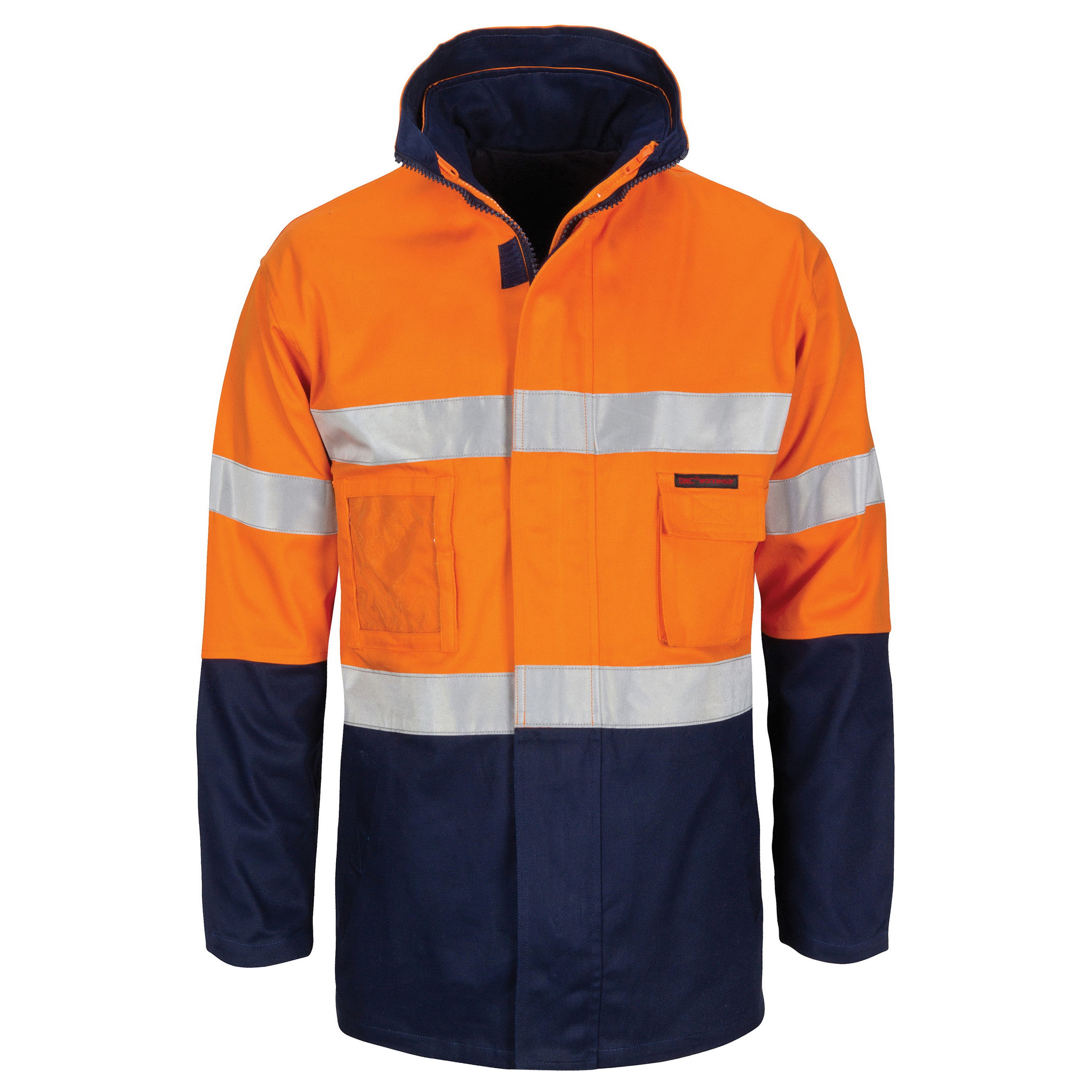 HiVis "4 IN 1" Cotton Drill Jacket with Generic R/Tape