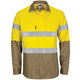 HiVis L/W Cool-Breeze T2 Vertical Vented Cotton Shirt with Gusset Sleeves. Generic Tape - Long sleev