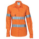 Ladies HiVis Cool-Breeze Cott on Sh irt with 3M R/Tape - Long sleeve