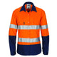 Ladies HIVIS Cool-Breeze Cotton Shirt with CSR R/Tape - Long Sleeve