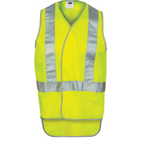 Day/Night Cross Back Safety Vests with Tail