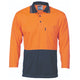 HiVis Two Tone Cool Breathe Polo Shirt, 3/4 Sleeve