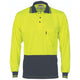 HiVis Two Tone Cool Breathe Polo Shirt, Long Sleeve