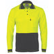 HiVis Two Tone Cool Breathe Polo Shirt, Long Sleeve