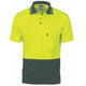 Cotton Back HiVis Two Tone Fluoro Polo - Short Sleeve