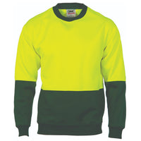 HiVis Two Tone Fleecy Sweat Shirt (Sloppy Joe) Crew-Neck