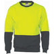 HiVis Two Tone Fleecy Sweat Shirt (Sloppy Joe) Crew-Neck