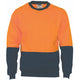 HiVis Two Tone Fleecy Sweat Shirt (Sloppy Joe) Crew-Neck
